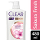 Clear Sakura Fresh Shampoo 480ML