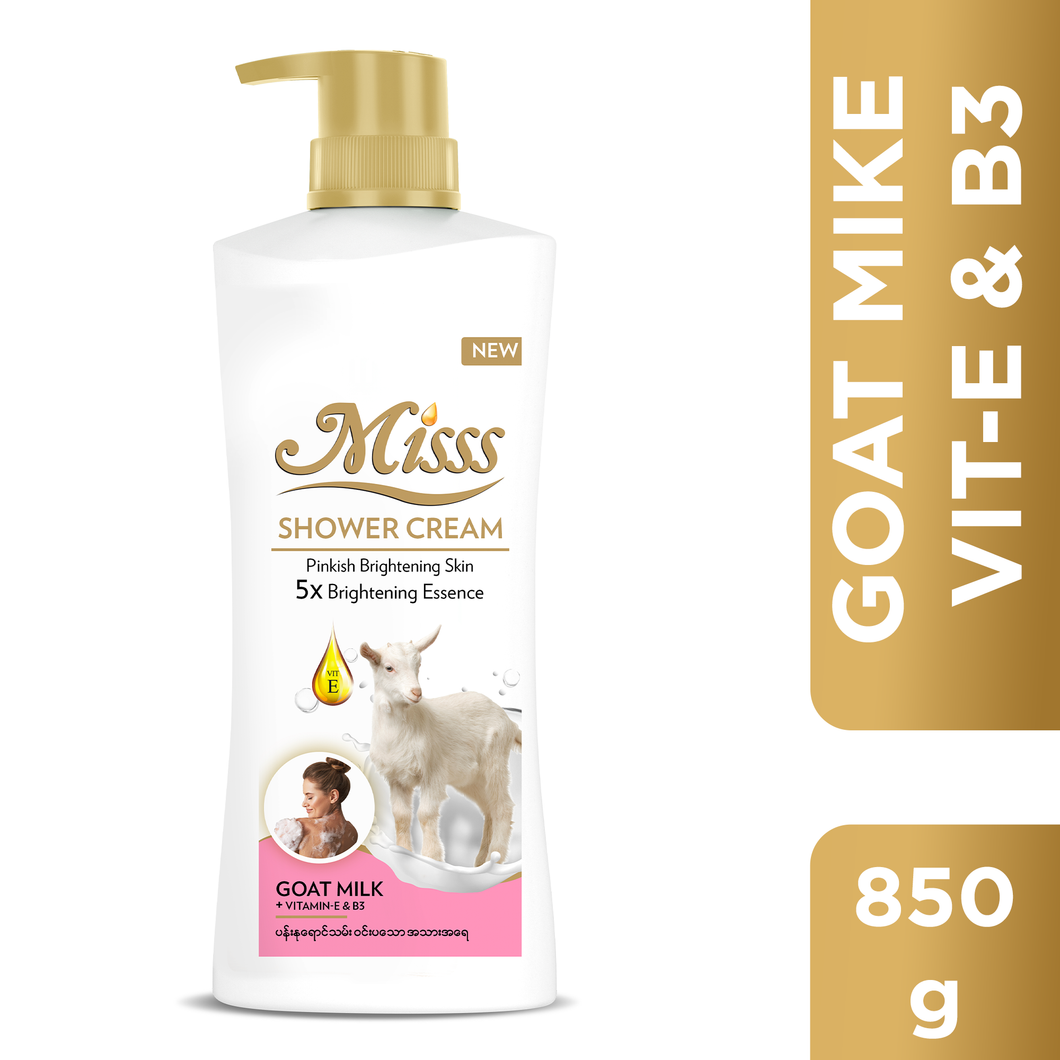 Misss Goat Milk & Vit-E & B3 Shower Cream 850g