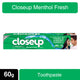 CloseUp Toothpaste Menthol Fresh 60g CloseUp သွားတိုက်ဆေး အစိမ်းရောင် ၆၀ဂရမ်