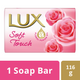 Lux soft rose bar soap 116g