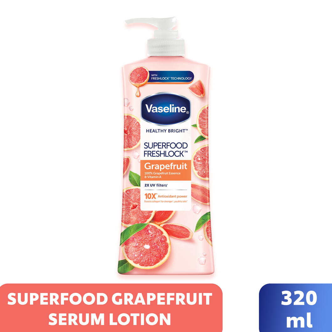 Vaseline Superfood Brightening Serum – Grapefruit 320ml